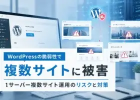 【事例】WordPressの脆弱性で複数サイトが被害に！｜1サーバー複数サイト運用のリスクと対策